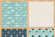 Nautical Paper Pack, a Pattern Graphic by Zlatoena Clipart (Thumbnail 4 of 4)