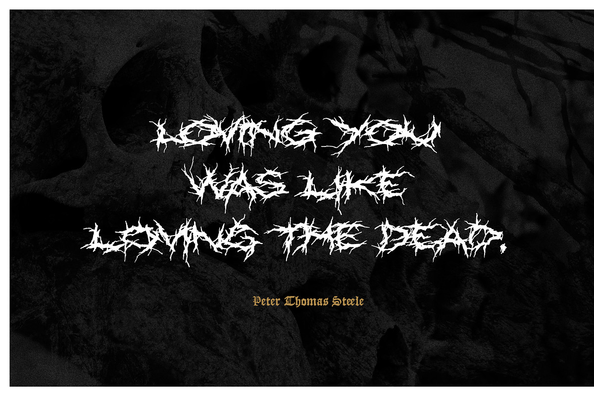 XXII Nekro, a Font by Doubletwo Studios (Photo 10 of 11)