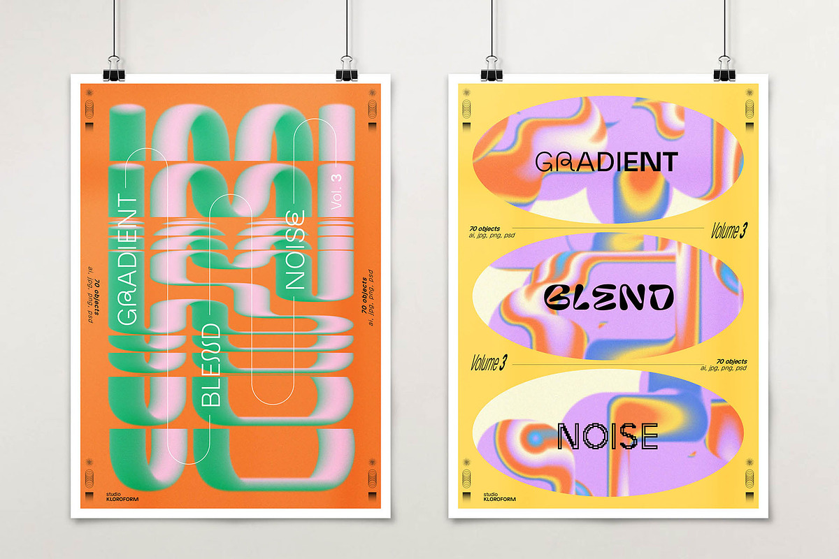Gradient Blend Noise 3, an Object Graphic by kloroform (Photo 24 of 32)