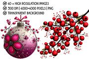 Christmas Clipart Bundle, an Illustration by Pixels.Craft (Thumbnail 4 of 6)