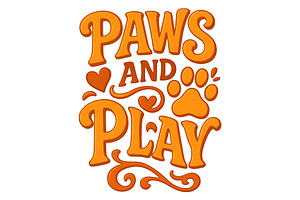 Paws and Play Retro Pet Lover Print, a Background Graphic by LaseredNinja
