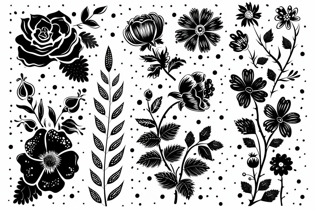 floral pattern large roses, an Illustration by Amazin_art (Photo 11 of 17)