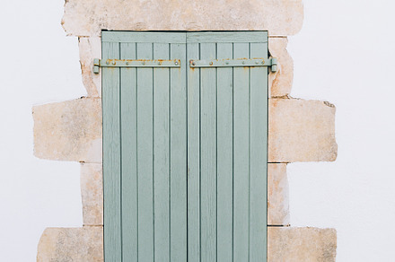Window with green shutters stock photo containing re and aged, an Architecture Photo by Architect´s eye