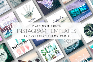 Platinum Posts Surf -Instagram Temps