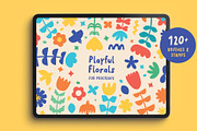 Playful Floral Procreate Brushes, a Brush Add-On by Pencil Twist (Thumbnail 1 of 10)
