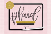 Procreate Plaid Lettering Brushes, a Brush Add-On by My Fancy Design Shop (Thumbnail 1 of 10)