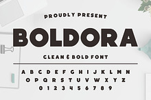 Boldora – Clean Bold Display Font