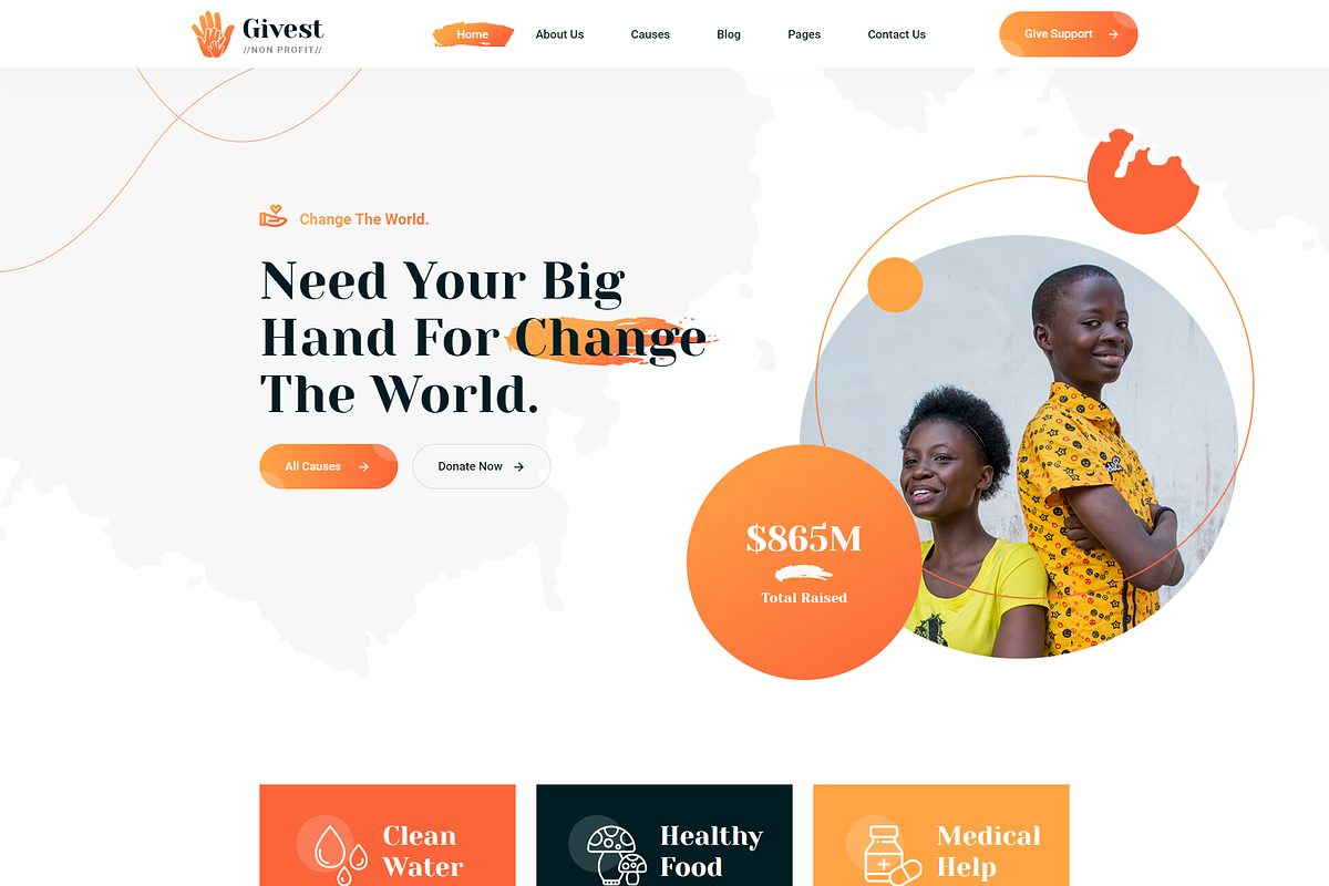 Donation VueJS Nuxt JS Template, a Websites & App Template by HasThemes (Photo 2 of 2)