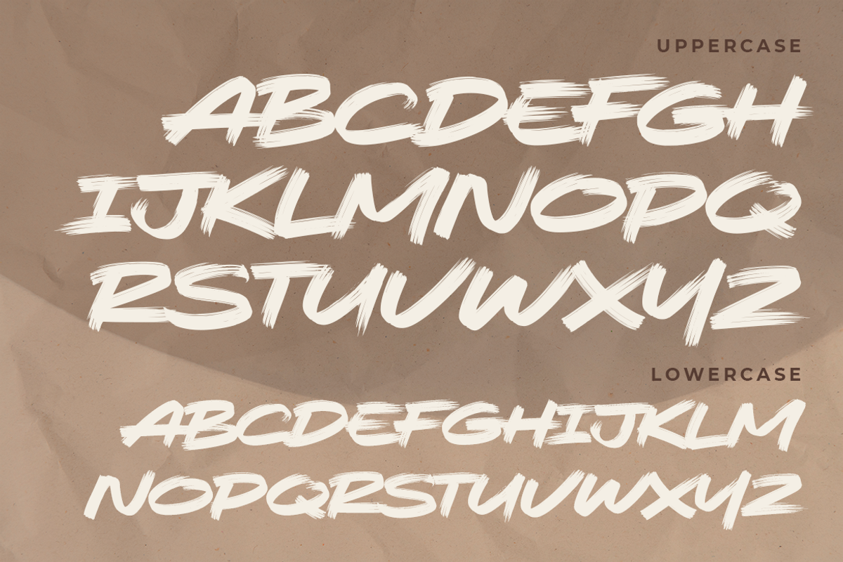 Sikat Rusak • A Dry Brush, a Font by azetypestudios.com (Photo 19 of 22)