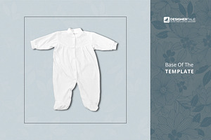 Newborn Girl Romper Mockup