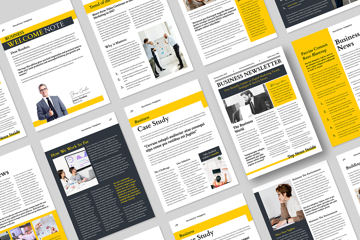 Newsletter Template | Canva preview 2