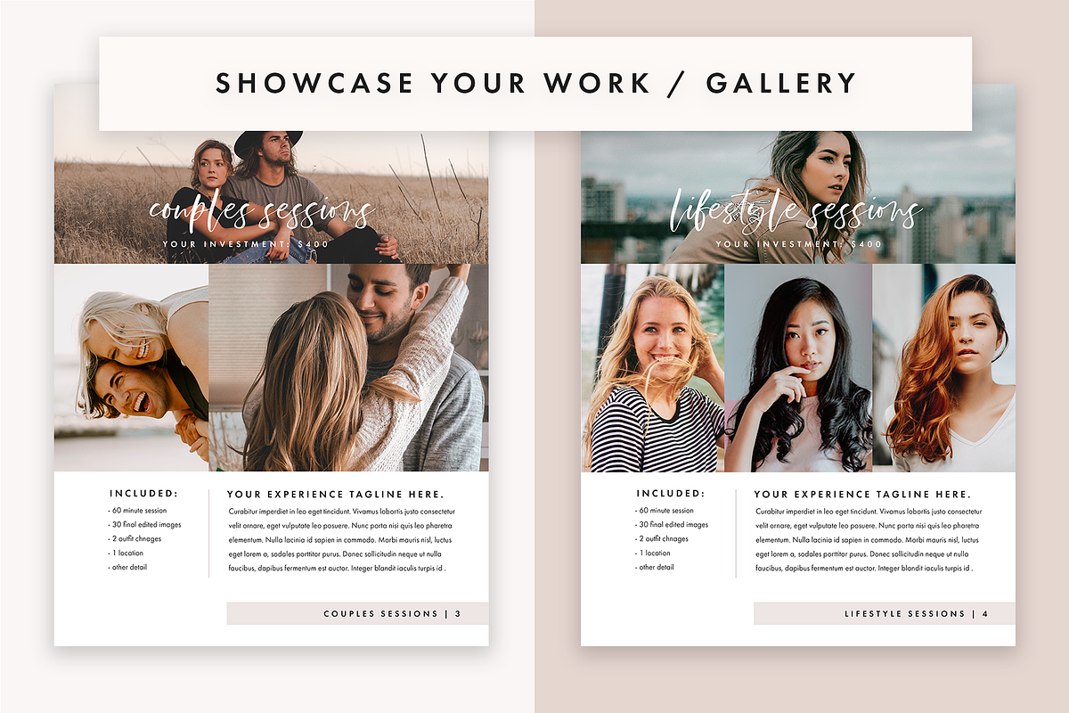 Photography Pricing Guide Template, a Magazine Template by molly ho studio (Photo 5 of 8)