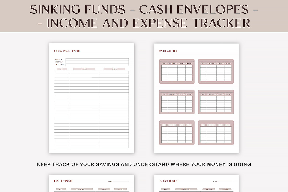 Budget Planner Printable, a Print Template by SofiaDesign16 (Photo 7 of 10)