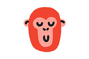Happy, funny animal heads, comic set, an Animal Illustration by Good Studio (Thumbnail 3 of 9)
