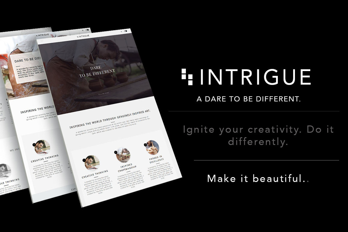 Intrigue Wordpress Theme, a WordPress Template by Intrigue (Photo 1 of 9)