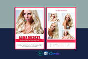 Model Comp Card Template, a Card Template by Template Shop (Thumbnail 1 of 4)
