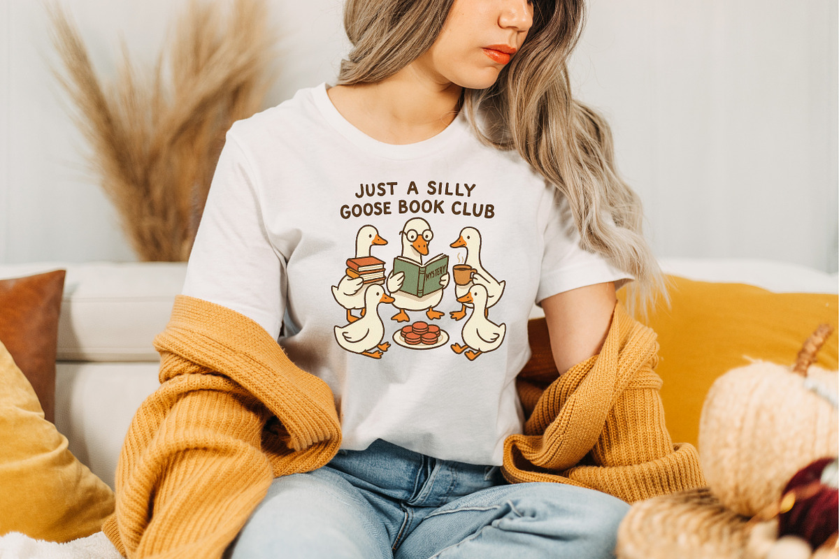 Just a Silly Goose Book Club PNG, a Graphic by Designking (Photo 3 of 4)