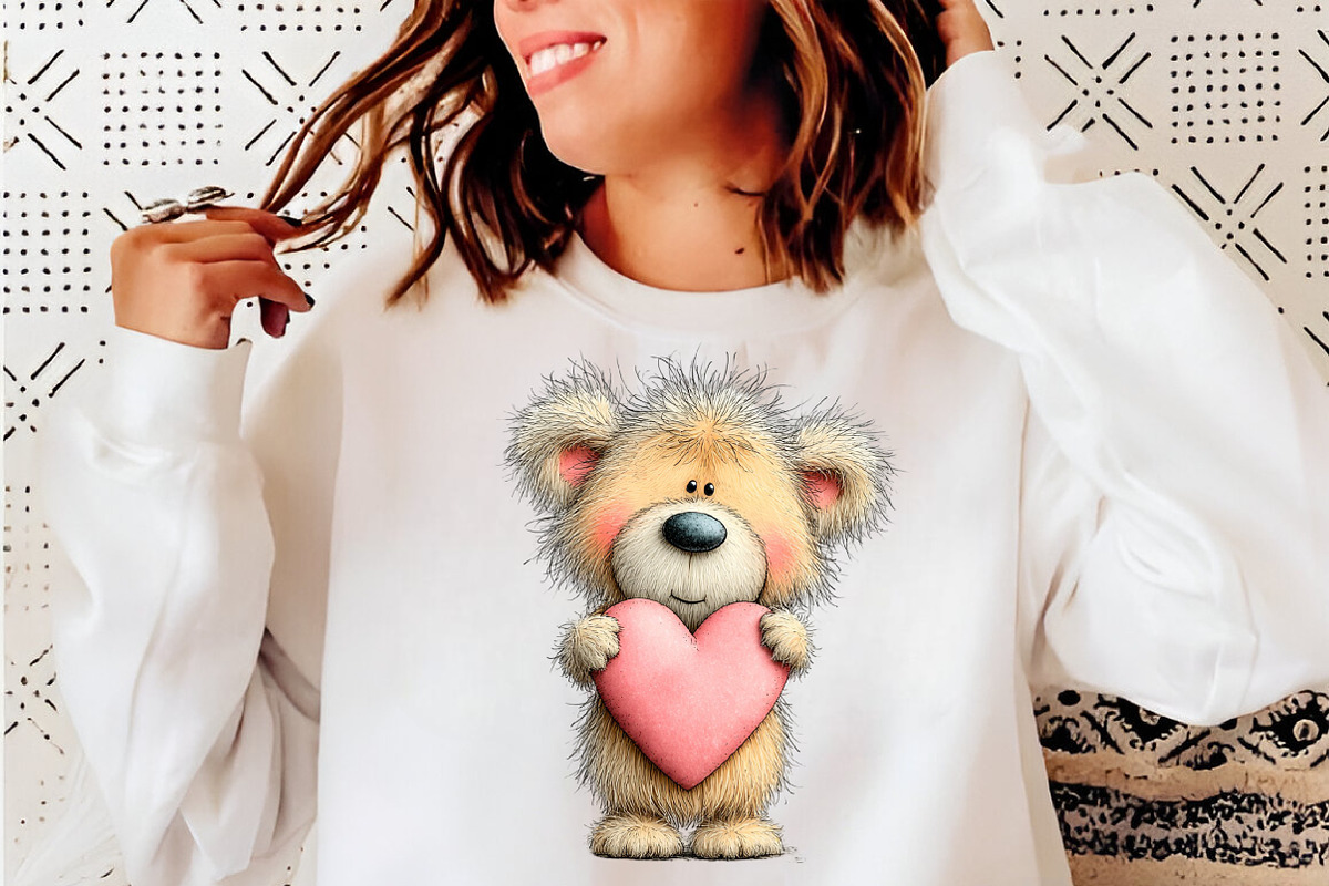 Valentine Teddy Bear Clipart PNG, an Illustration by SinaCreation (Photo 6 of 10)