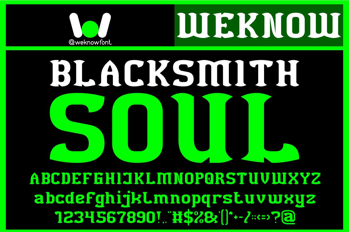 Black Bird font, a Blackletter Font by weknow (Photo 7 of 8)