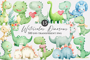 Watercolor Dinosaur clipart, an Illustration by Designworld (Thumbnail 2 of 5)