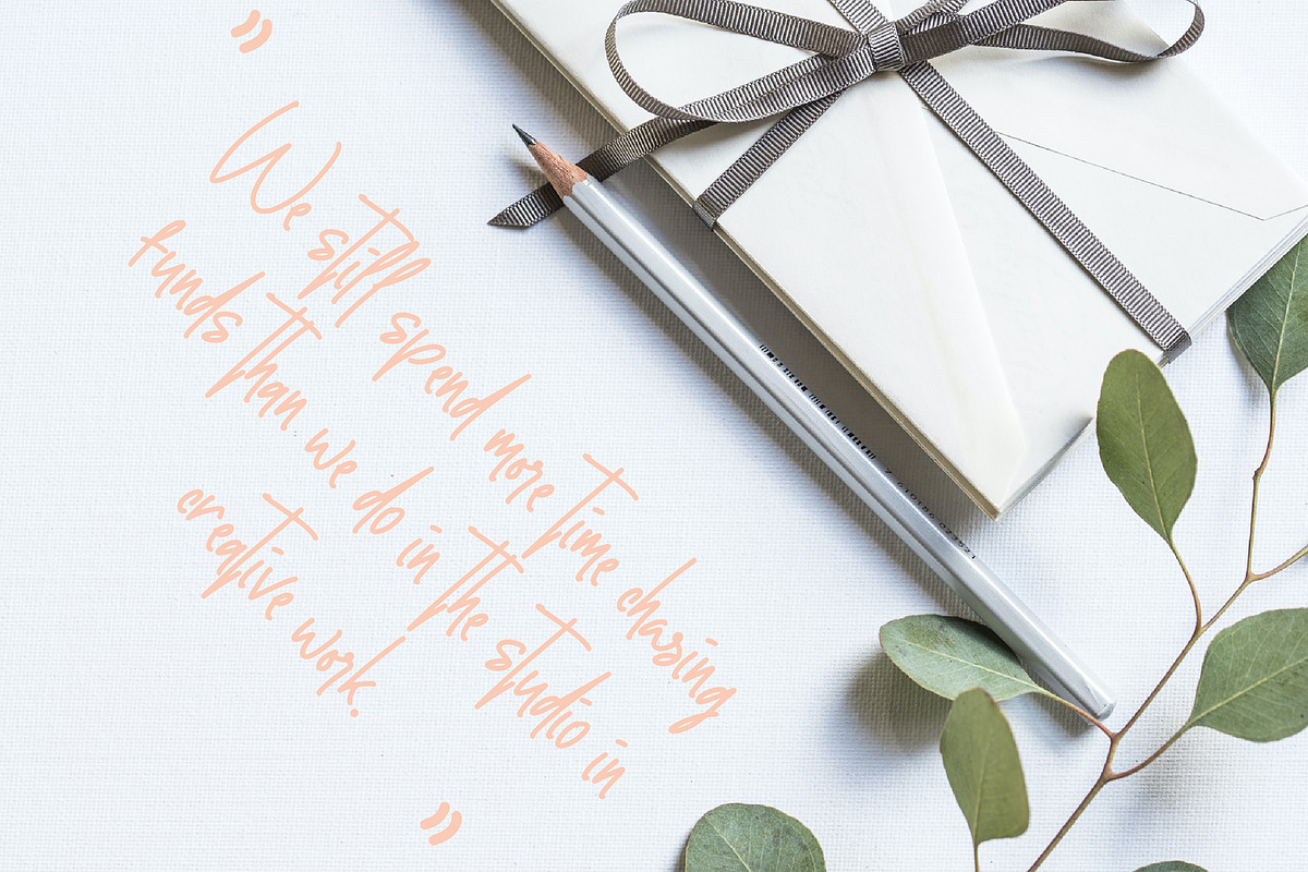 Justtony Playful Script Font preview 3