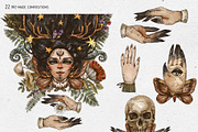 Witchcraft clipart Green witch plant, a Texture Illustration by Belusuab (Thumbnail 10 of 15)