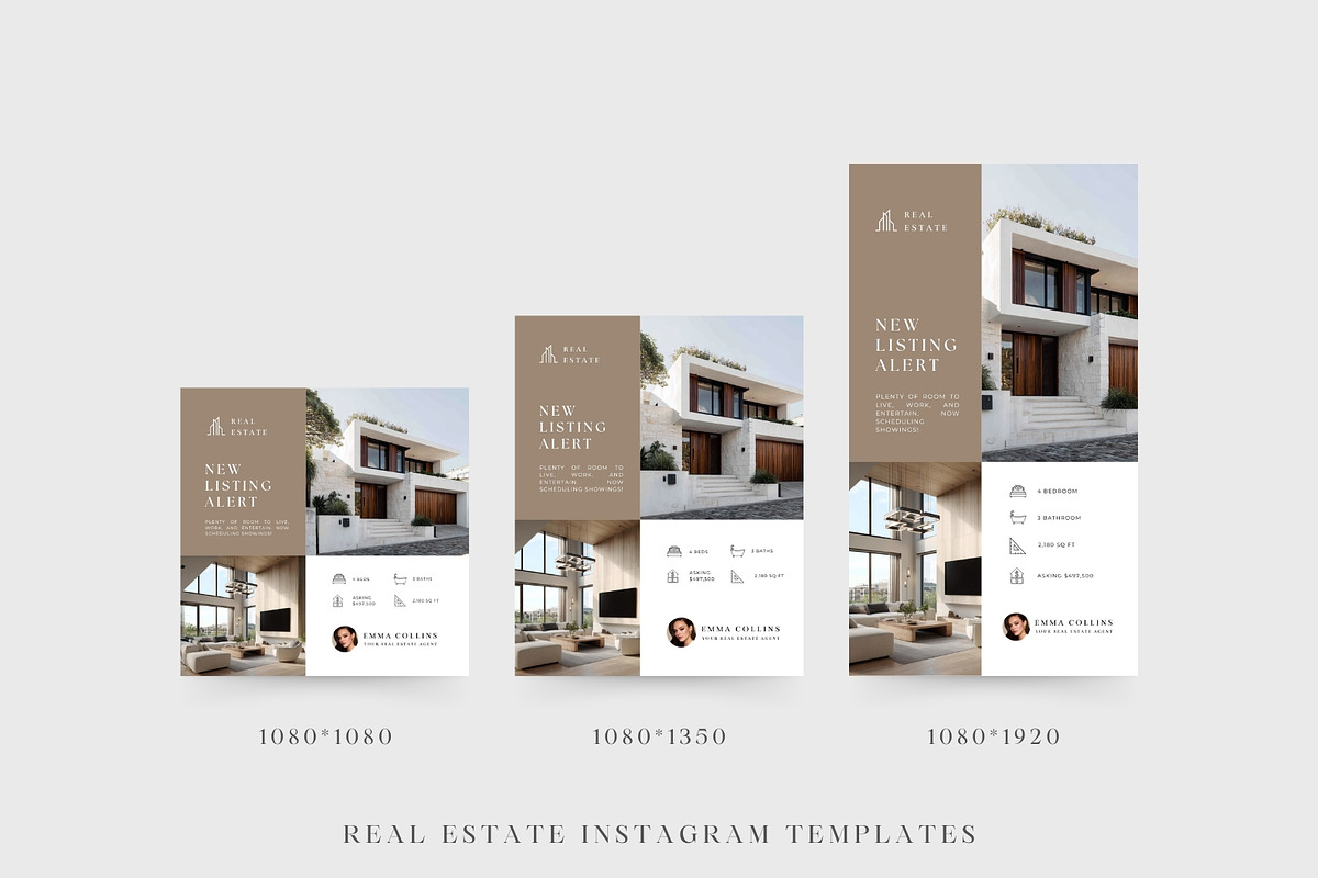 Real Estate Instagram Content Kit, a Social Media Template by Instprofi | Studio Estimo (Photo 24 of 37)