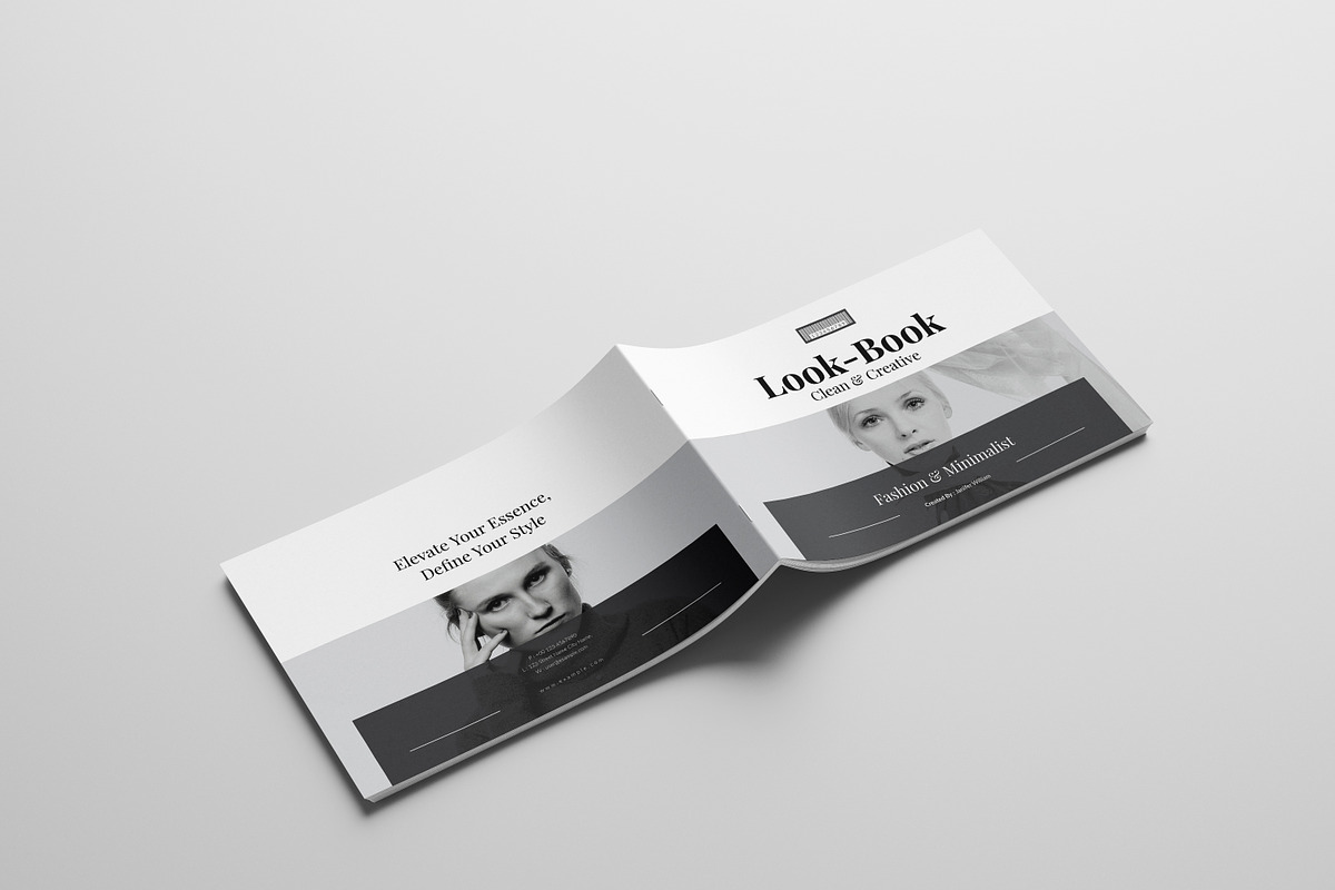 Fashion Lookbook Template Landscape, a Brochure Template by Spark_Creative (Photo 15 of 17)