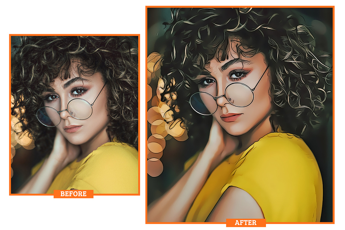 Cartoon Painting Action, an Action Add-On by Design_Hub
