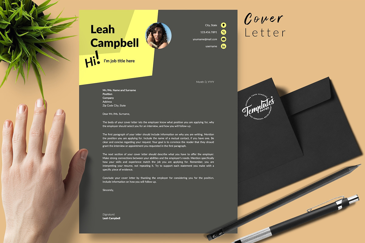 Modern Resume Design / CV - Leah, a Resume Template by Templates Design Co. (Photo 5 of 17)