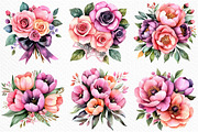 Watercolor Mother's Day Flower PNG, an Illustration by Craft Nest (Thumbnail 4 of 10)