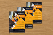 Construction Flyer Template, a Flyer Template by retrographix (Thumbnail 2 of 3)