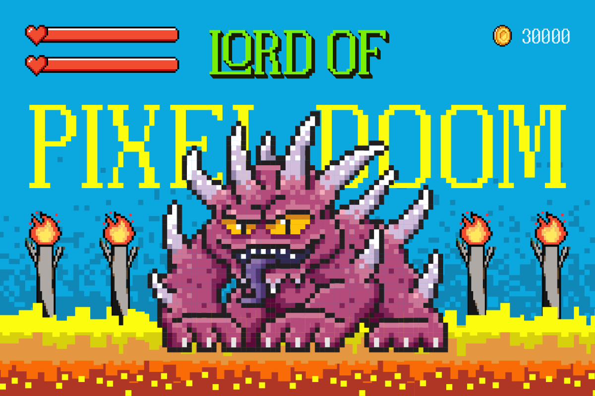 Pixerif - 8 Bit Gaming Font, a Font by Artisan Themes (Photo 10 of 12)