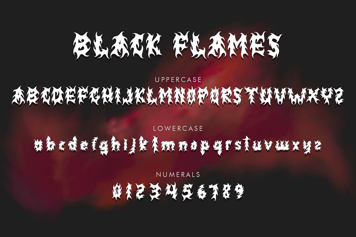 Black Flames, a Blackletter Font by Yoga Letter (Photo 8 of 8)