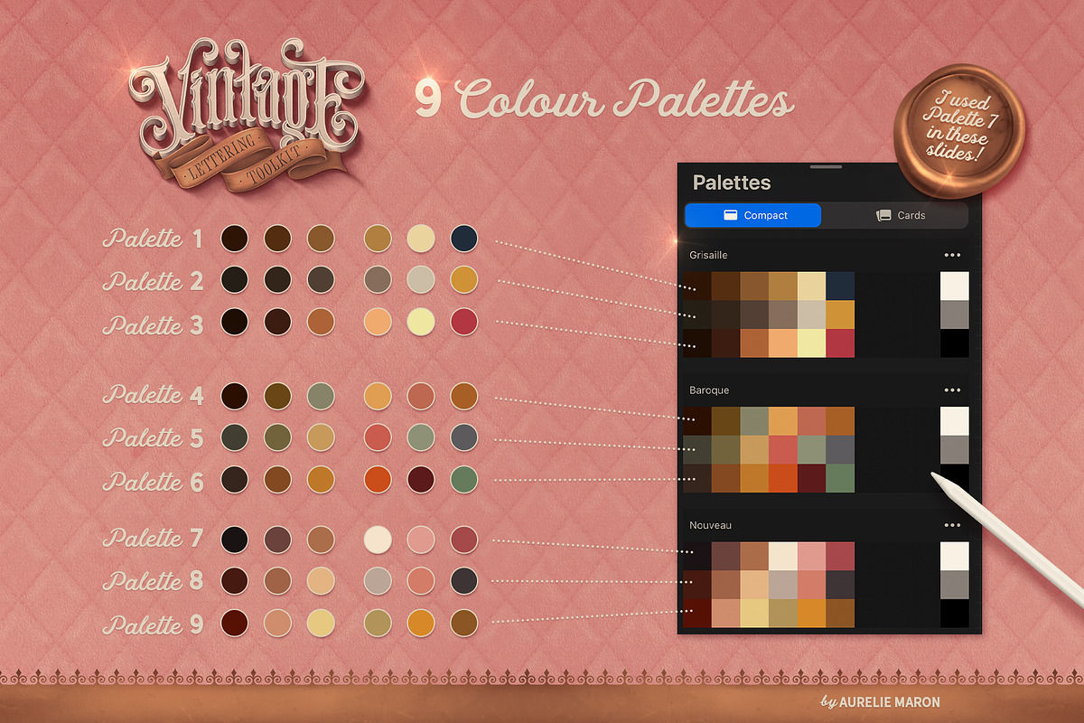 Vintage Lettering Toolkit, a Brush Add-On by Aurelie Maron (Photo 6 of 9)