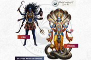 Hindu Gods Pantheon cliparts V2, a Person Illustration by ThatsDesignArt (Thumbnail 4 of 12)