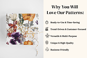 Elegant Watercolor Floral Pattern, a Pattern Graphic by Ninterints (Thumbnail 4 of 8)