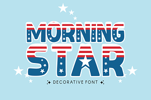 Morning Star - Display Font, a Font by KiddoGlyphs Studio