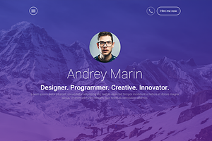 MyWALL Personal Resume CV VCard HTML