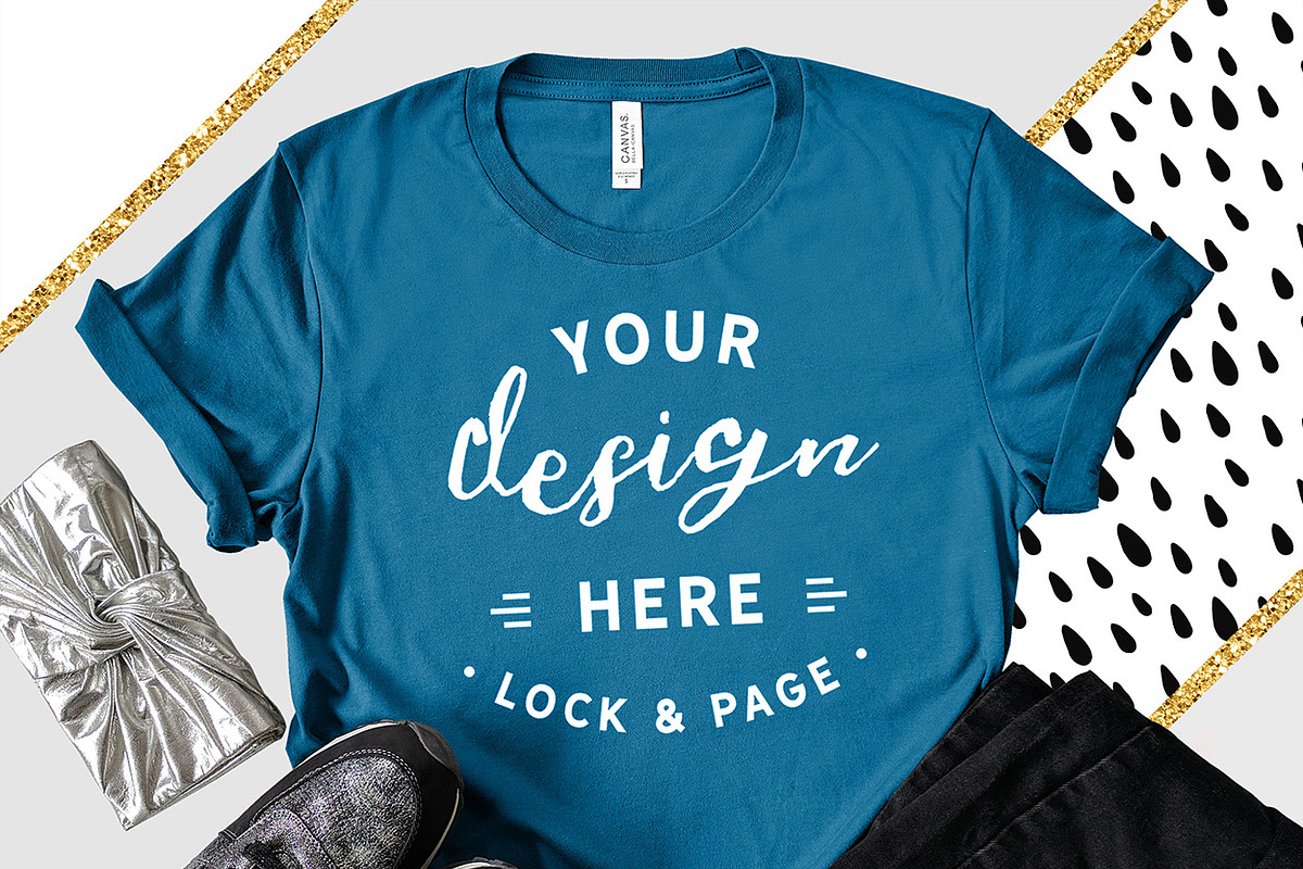 Bella Canvas 3001 Graphic Mockups, a Shirt Mockup by lock and page (Photo 43 of 65)