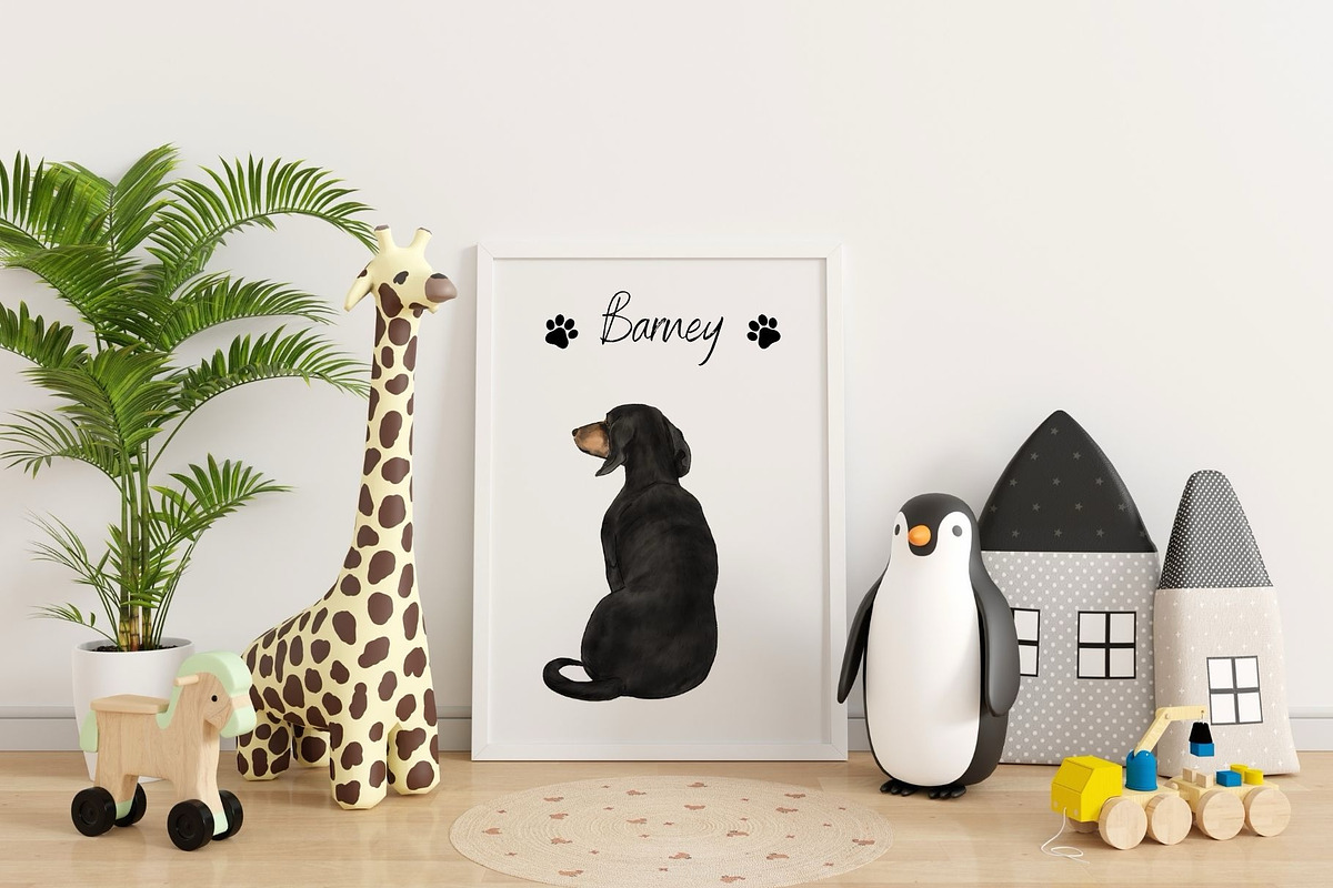 Watercolor Dog Breeds Clipart., an Animal Illustration by ColorfulPT (Photo 7 of 8)