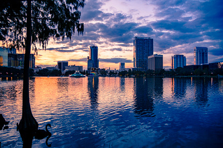 Beautiful sunset in Orlando Florida, an Architecture Photo by Javier Art Photography