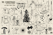 Christmas line art + Procreate, an Illustration by Skliarova (Thumbnail 2 of 4)