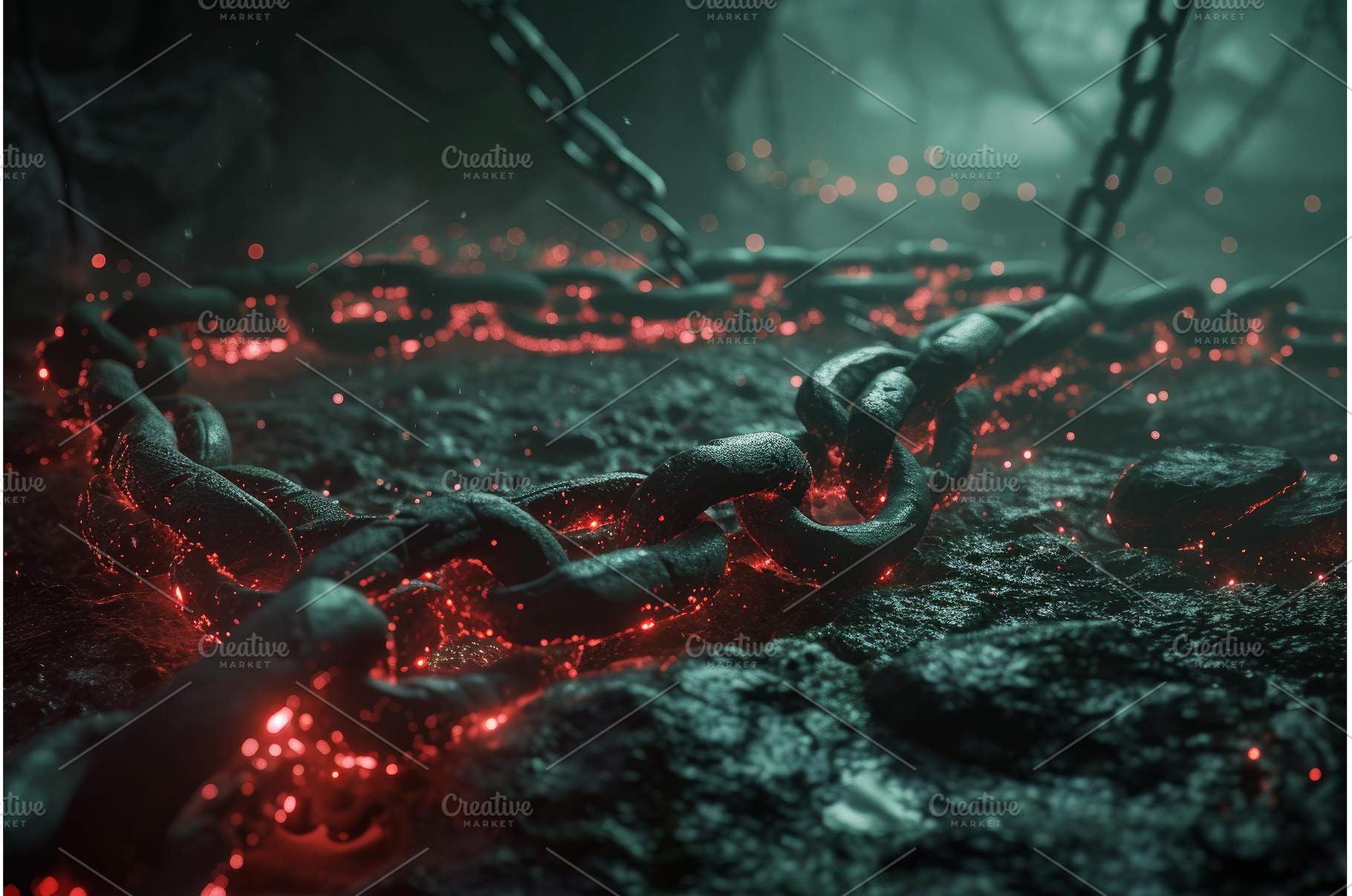 Thrilling Battle arena chains, a Person Photo by Ylivdesign