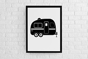 Rv Camper Silhouette SVG, a Transportation Illustration by newminddesign (Thumbnail 2 of 5)