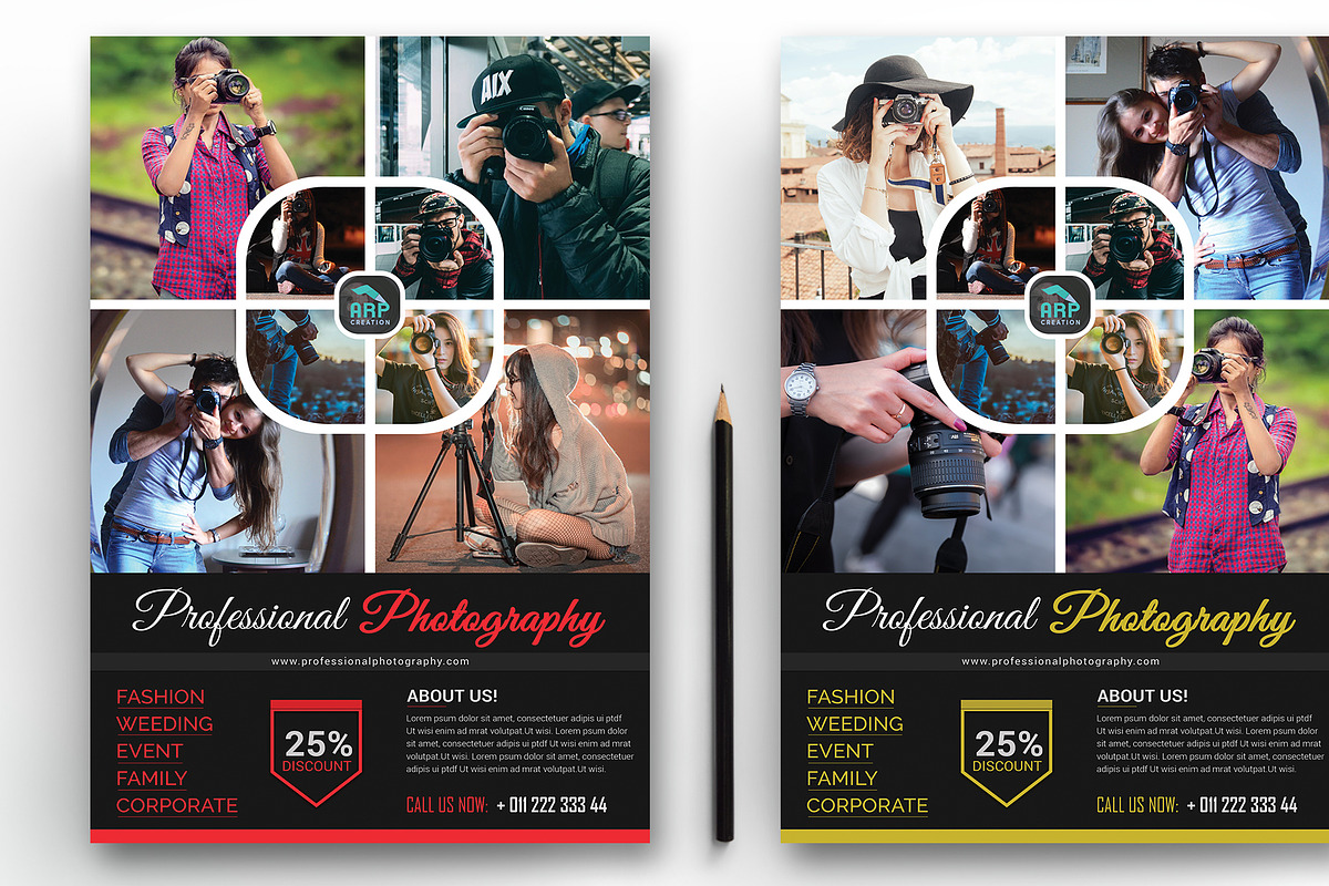 Photography Flyer Template, a Flyer Template by ARP Creation (Photo 3 of 7)