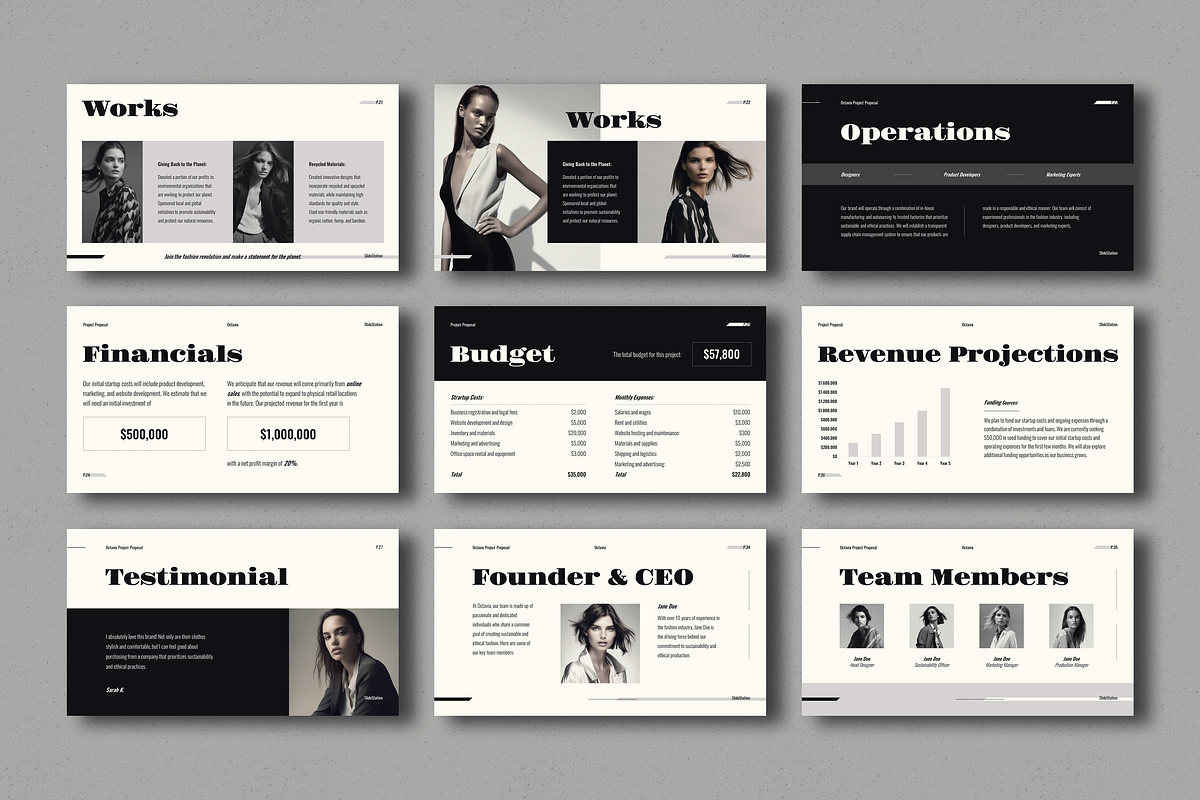 Octavia - Proposal Template, a Presentation Template by SlideStation (Photo 10 of 11)