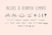 San Diego | Beach Font Set, a Sans Serif Font by Jen Wagner Co (Thumbnail 5 of 9)