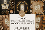 TOPAZ Tarot Spread Mockup Bundle, a Merchandise Mockup by Iconogenic (Thumbnail 1 of 4)