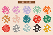 70s RETRO FLORAL PATTERN SET, a Pattern Graphic by Lauren Lesley Studio (Thumbnail 14 of 16)